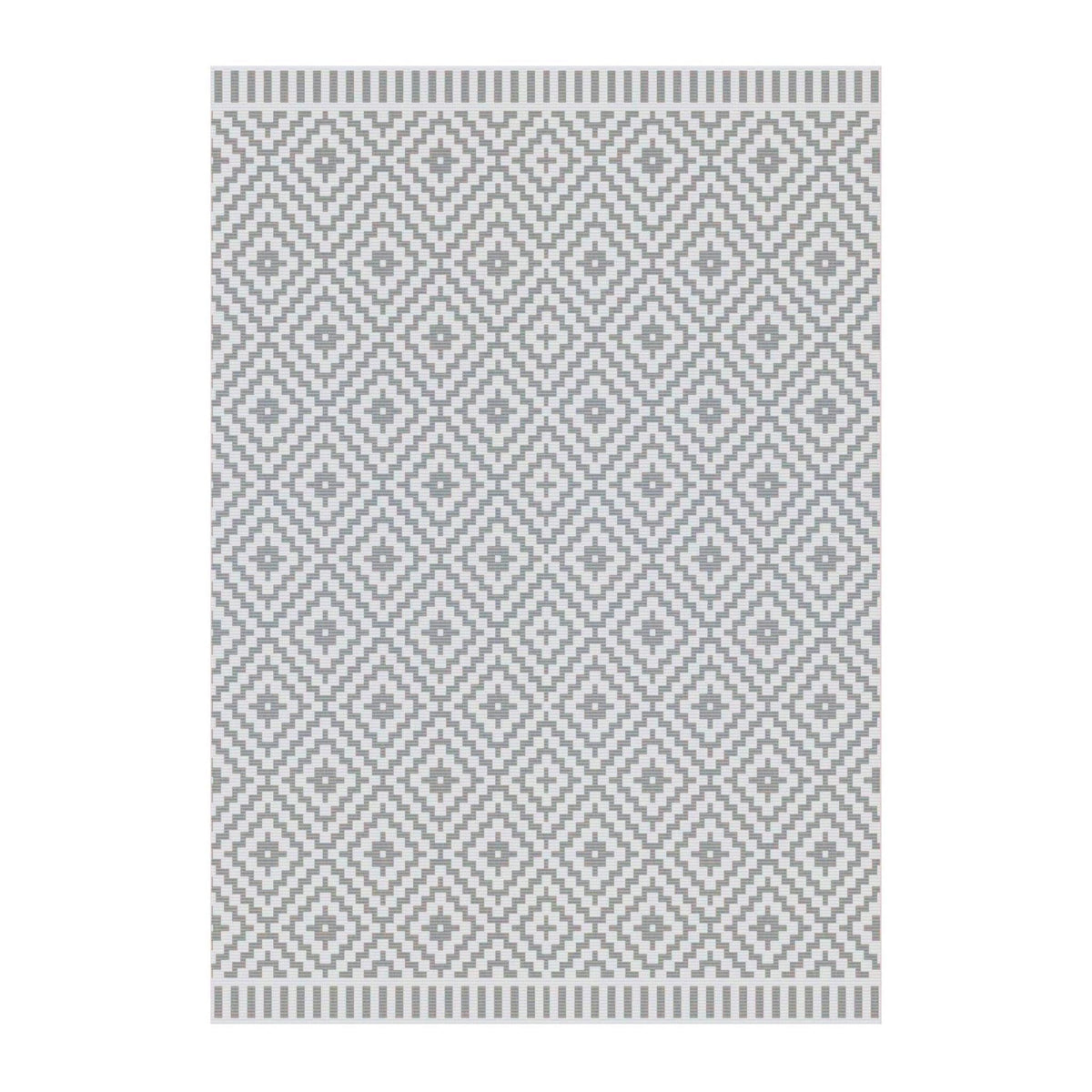 AFK Living vloerkleed Diamant - voor binnen en buiten - grijs - 160 x 230 cm