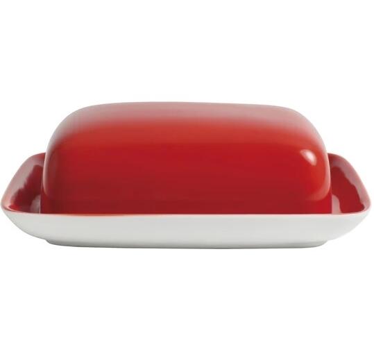 Kahla Pronto Butterdose, eckig in cherry red