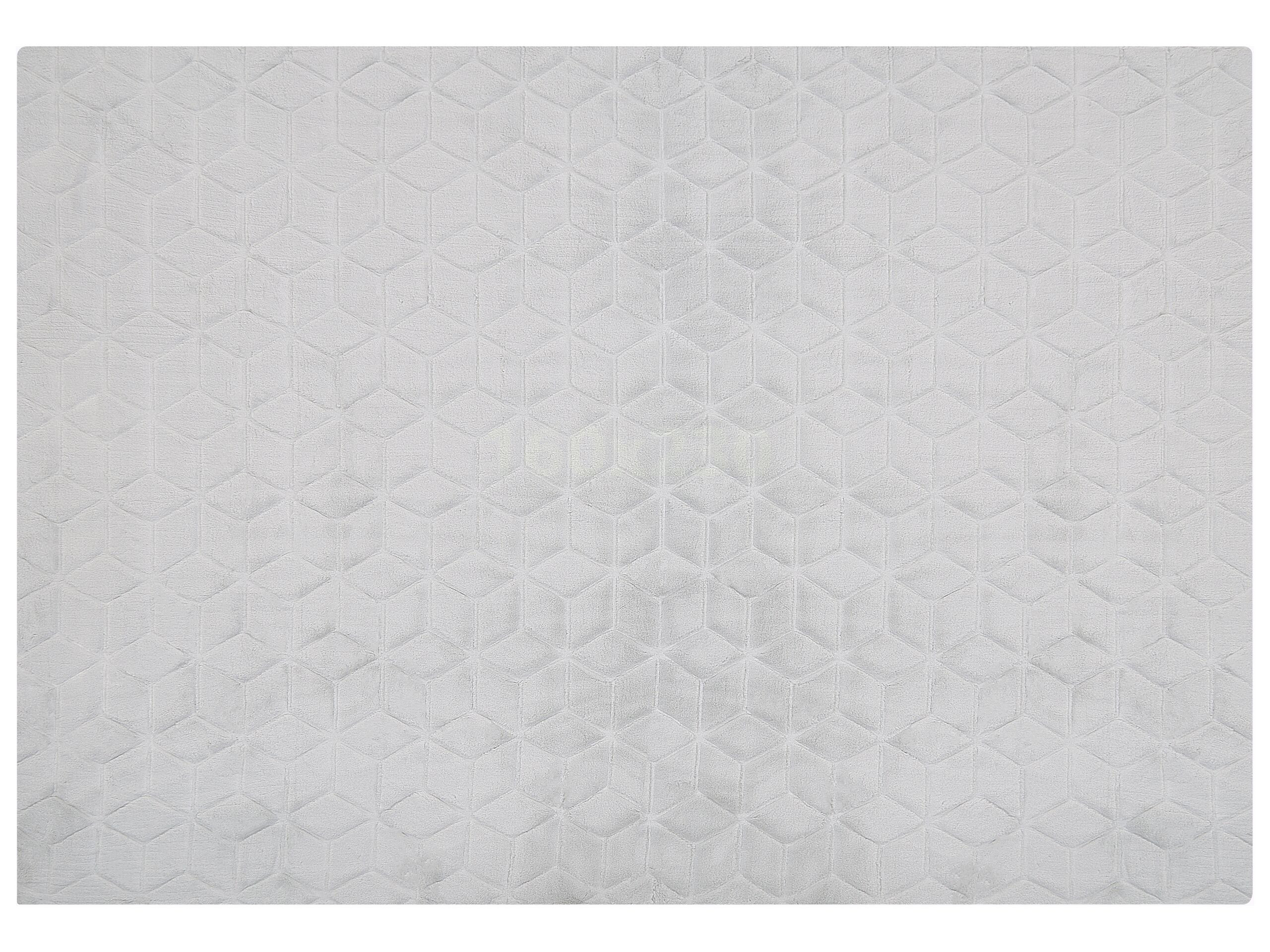 Dywan sztuczne futro królika 160x230 cm miętowy szary