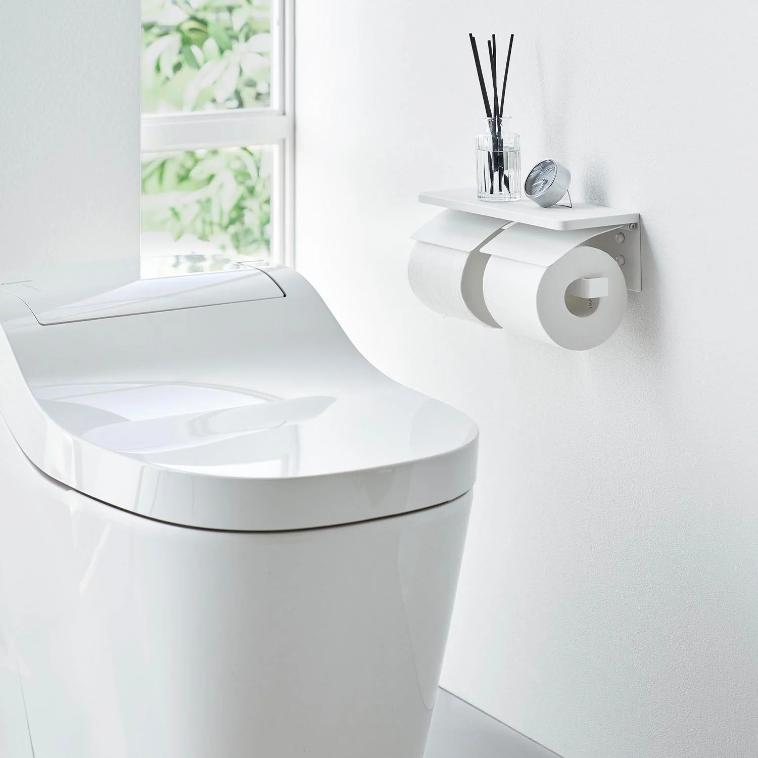 ウォールトイレットペーパーホルダー タワー ダブル 石こうボード壁対応