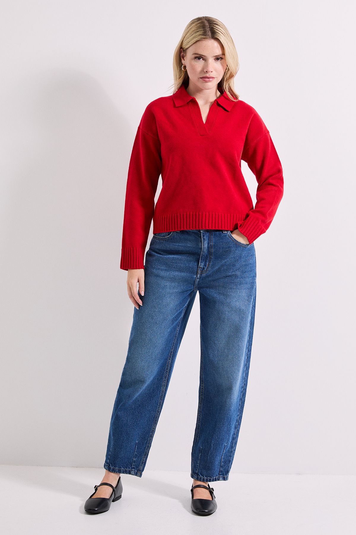 Dorothy Perkins Polo Collared Jumper