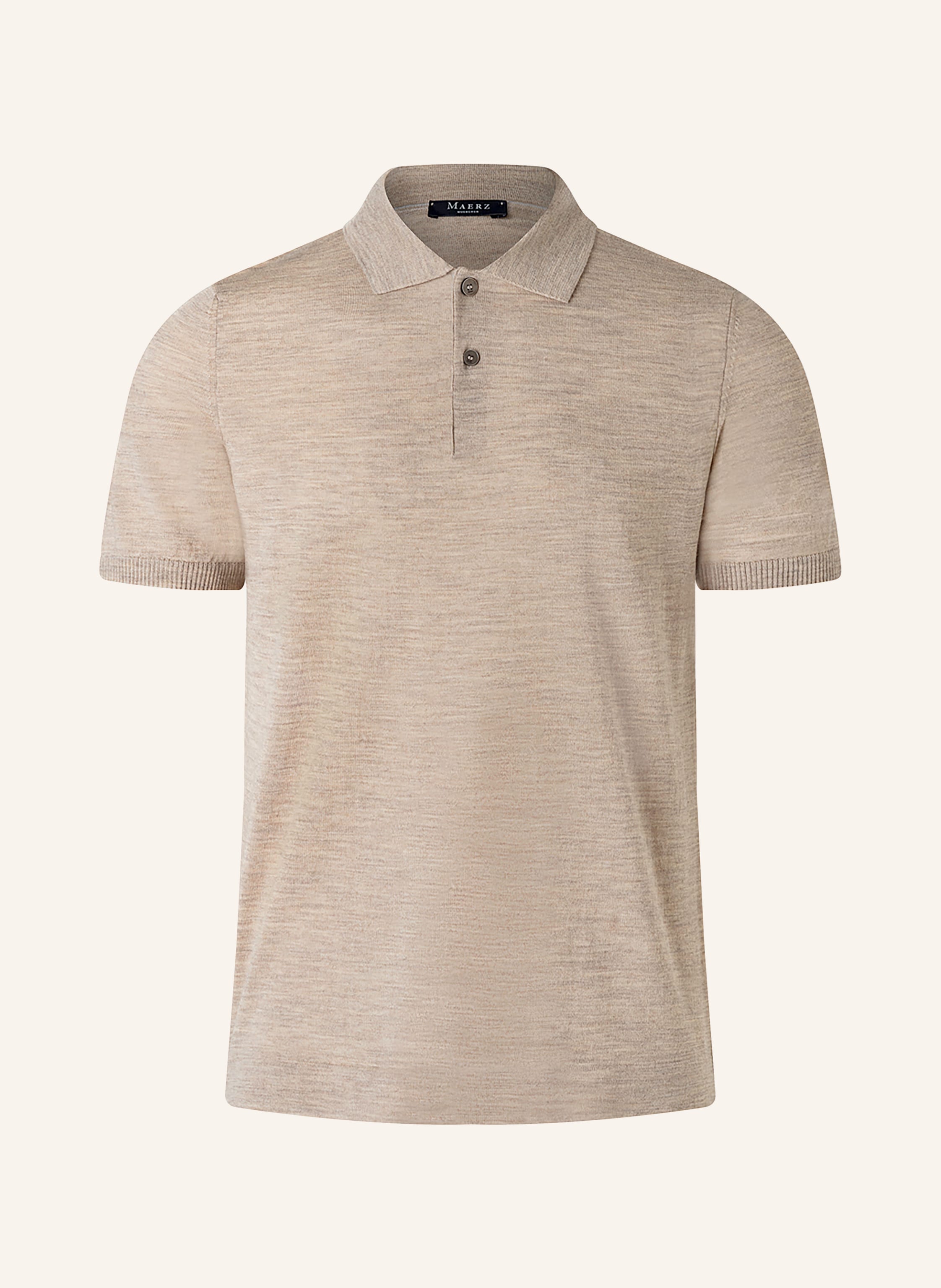 MAERZ MUENCHEN Strick-Poloshirt aus Merinowolle