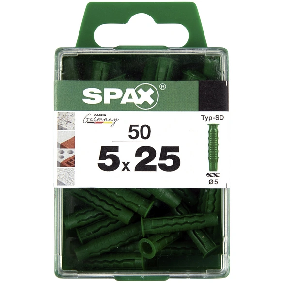 Spreizdübel 5x25, Typ-SD, Kunststoff, 50 Stück, 5 x 25 mm
