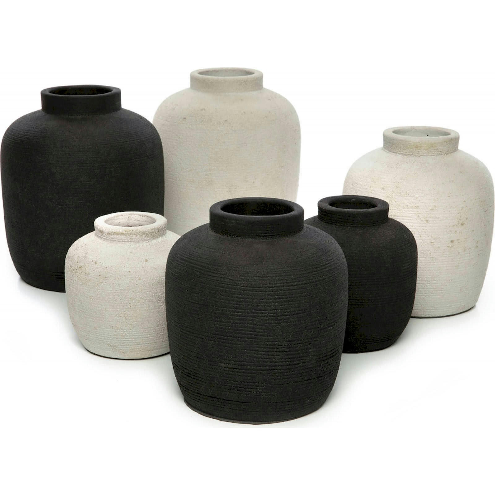 BALI BAZAR - Vase Terre cuite Gris