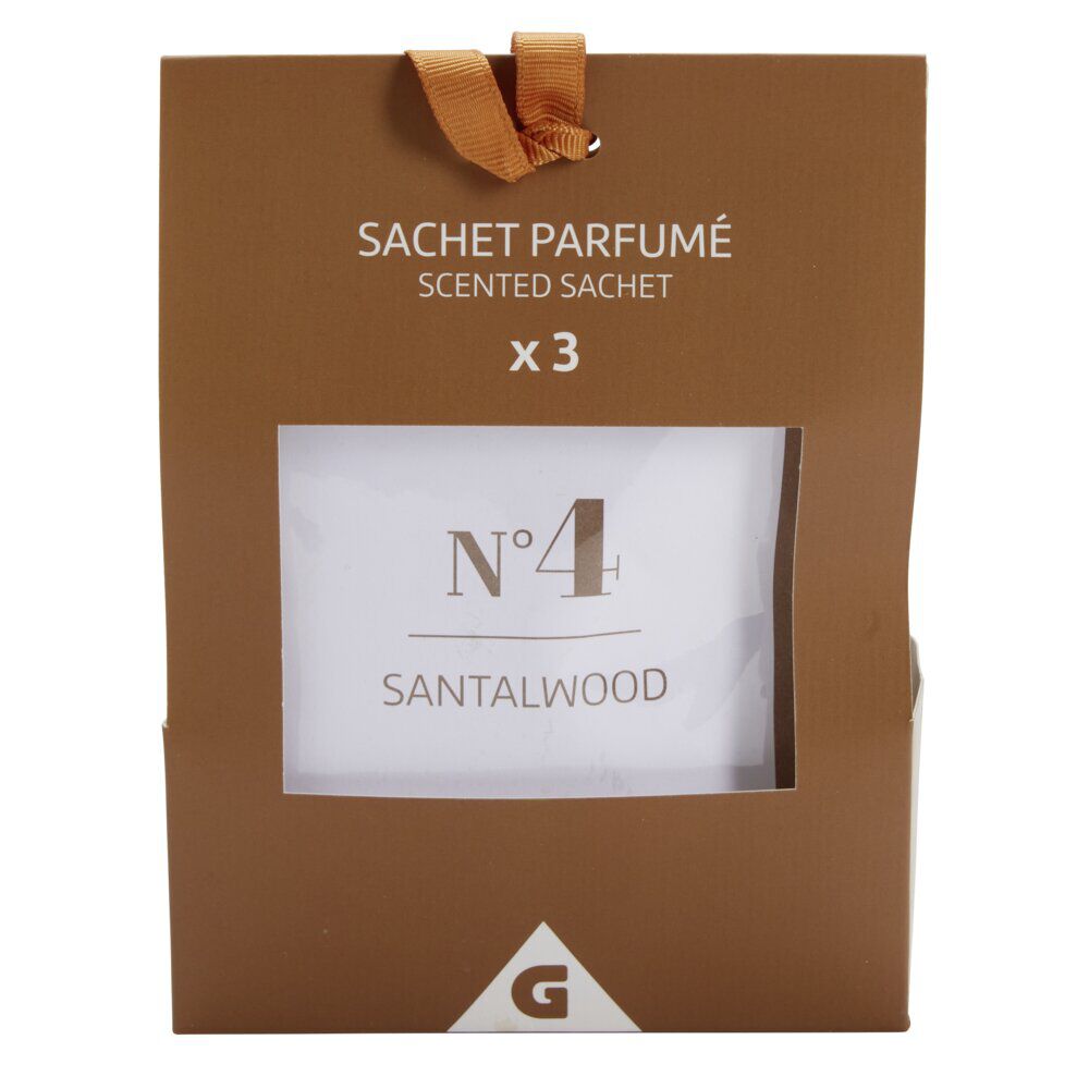 Désodorisant sachet parfumé x3 senteur bois de santal 3x5gr