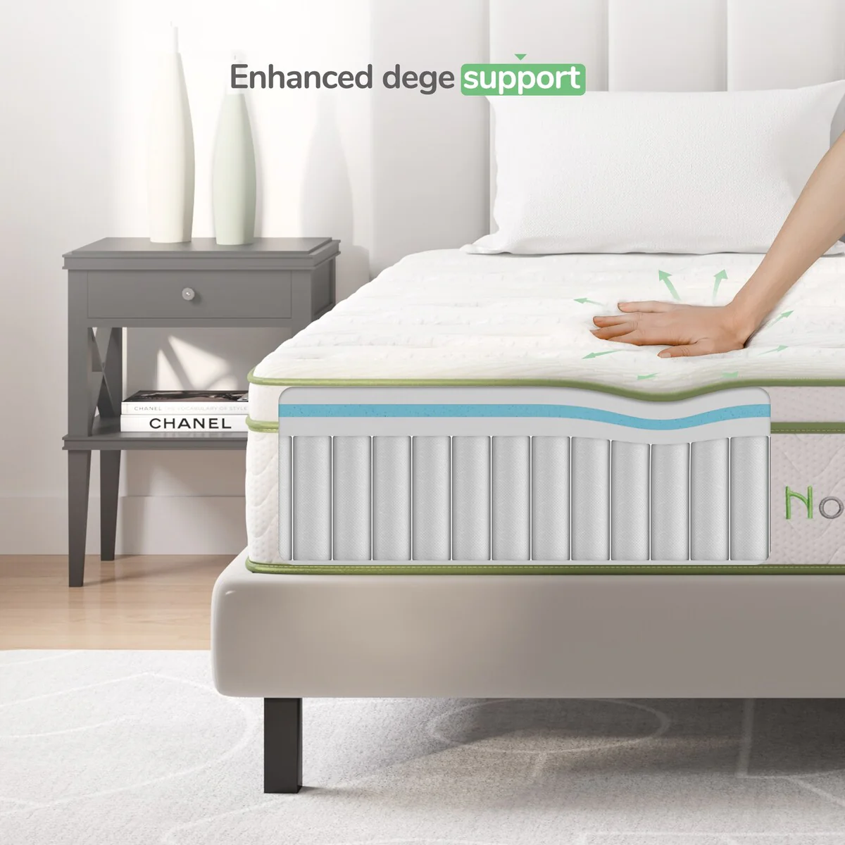Novilla 12-inch Cool Gel Memory Foam Hybrid Mattress