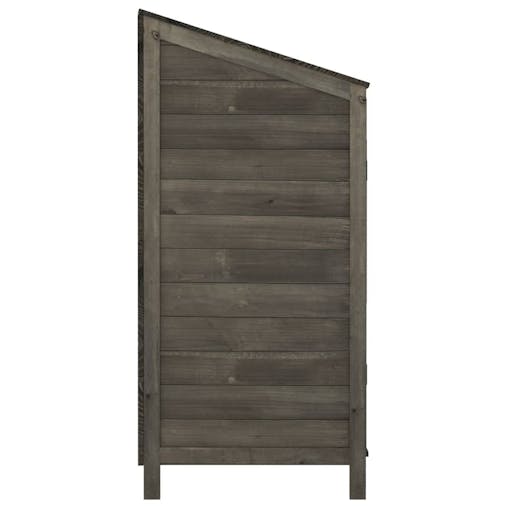 NNEVL Garden Shed Anthracite 102x52x112 cm Solid Wood Fir
