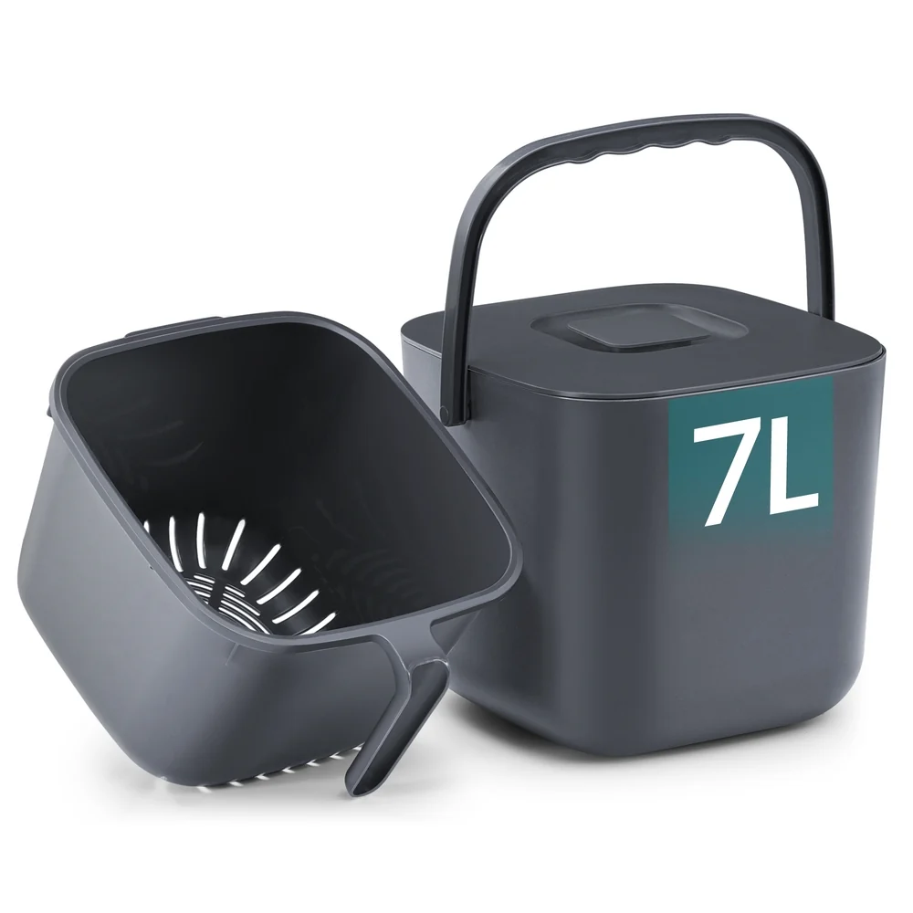 Poubelle à compost de cuisine avec couvercle anti-odeur