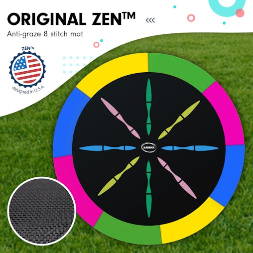 NNEDPE Kahuna Trampoline 6ft withRoof - Rainbow