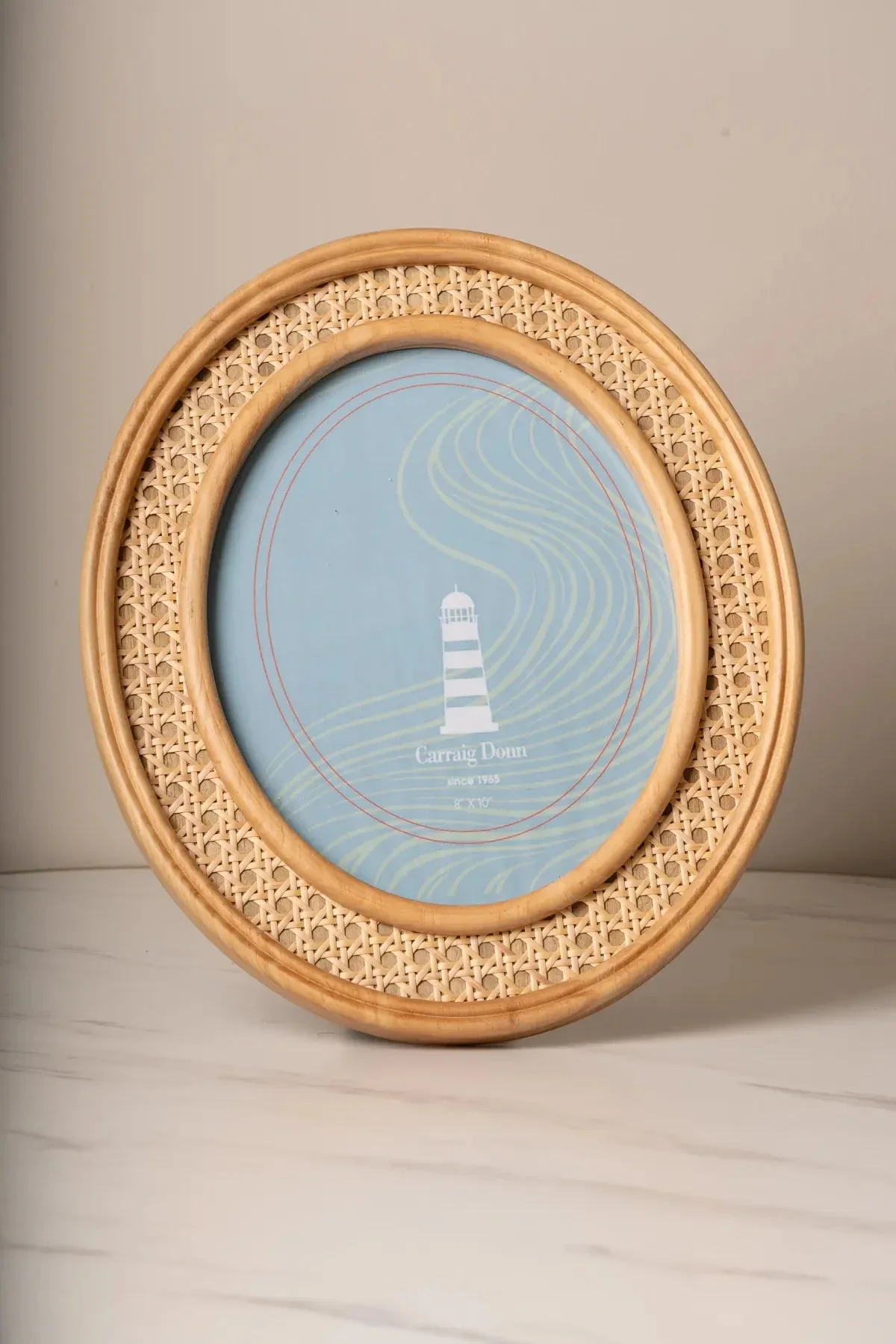 Oval Rattan 8x10 Photo Frame