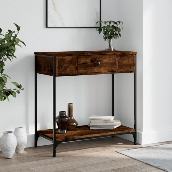 VidaXL Brąz 75 x 34.5 x 75 cm Materiał drewnopochodny