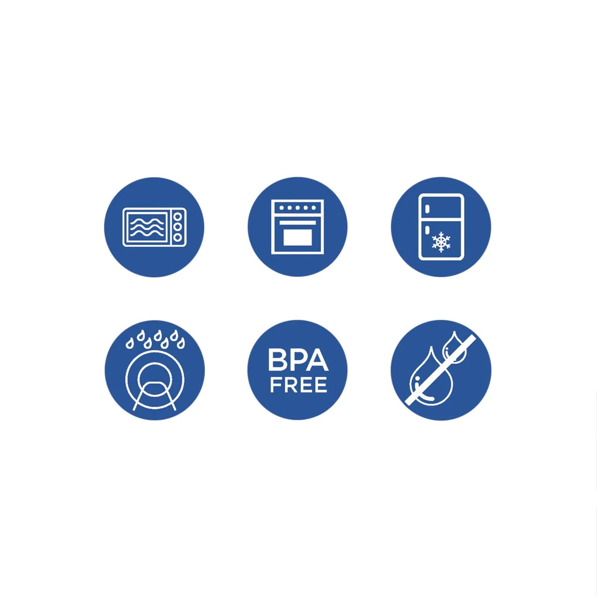 12pcs Glass Food Storage Set - 370ml, 640ml, 1050ml, 1520ml, 320ml & 800ml