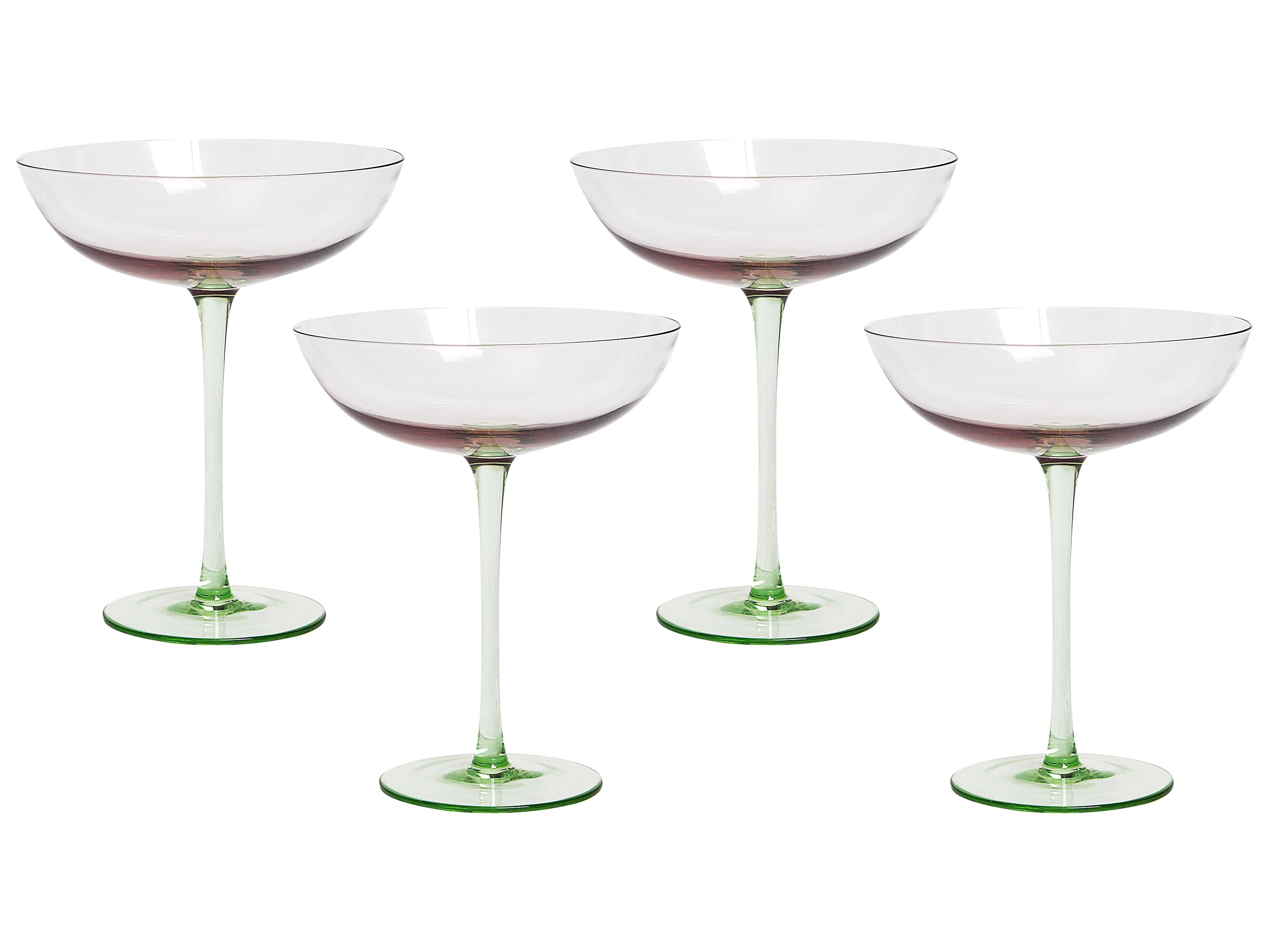 Set of 4 Champagne Flutes DIOPSIDE 200 ml Pink