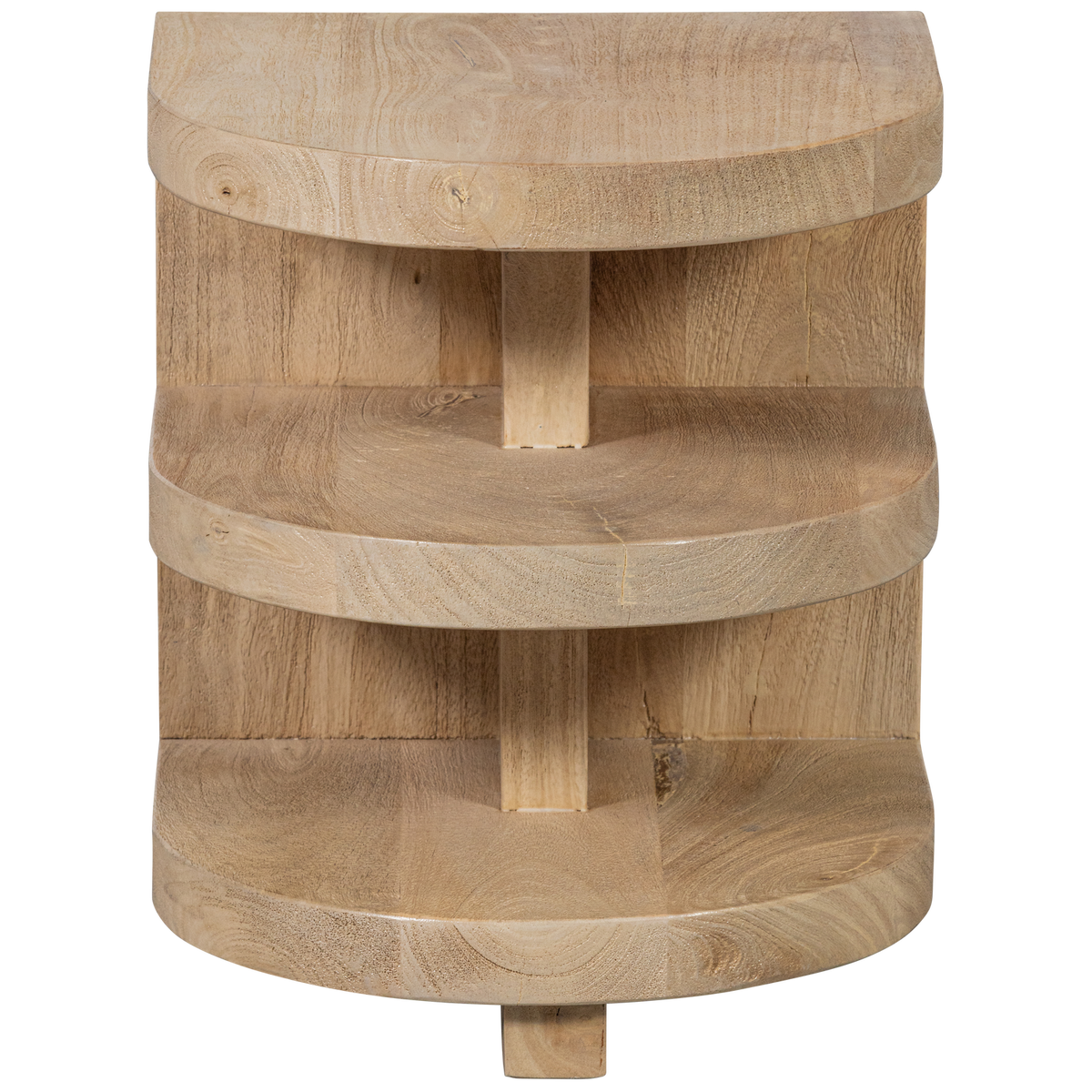 WOOOD bijzettafel Darren - Mangohout - Naturel - 42x36x36