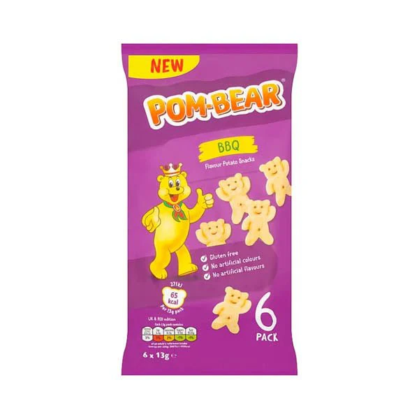 Pom Bears Bbq 6 Pack 78g
