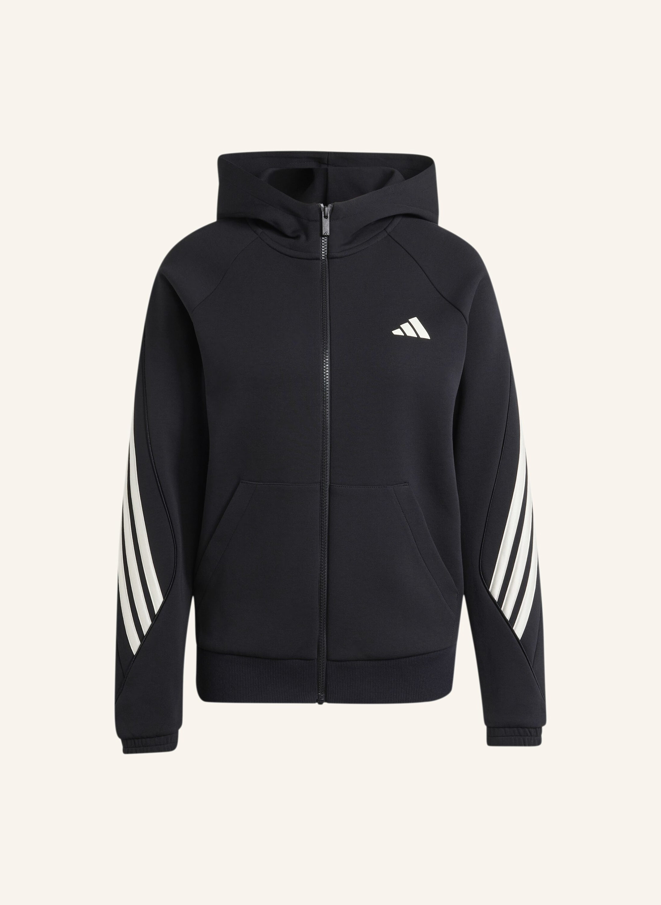 adidas STADIUM 3-STREIFEN KAPUZENJACKE, DURCHGEHENDER REISSVERSCHLUSS