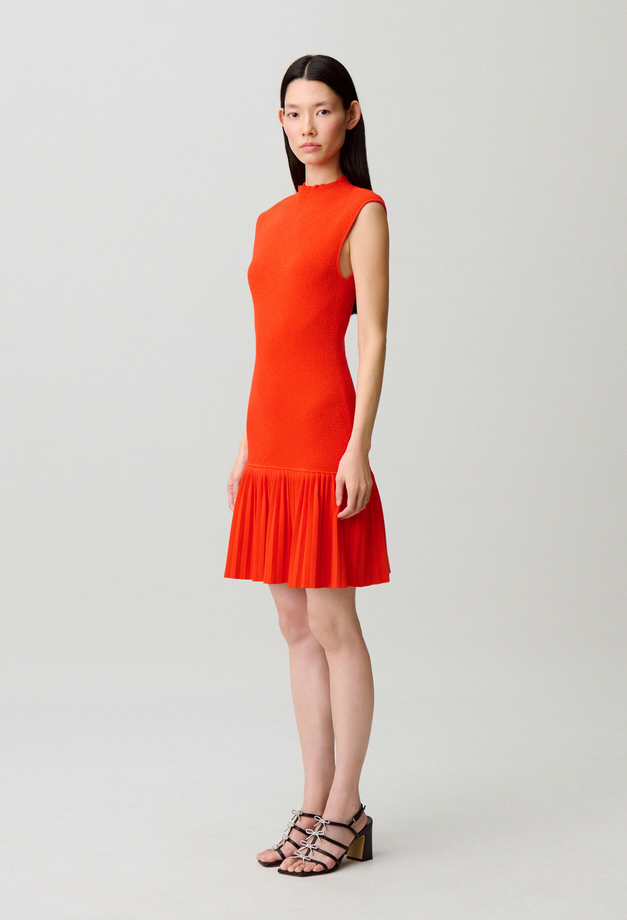 Robe maille plissée