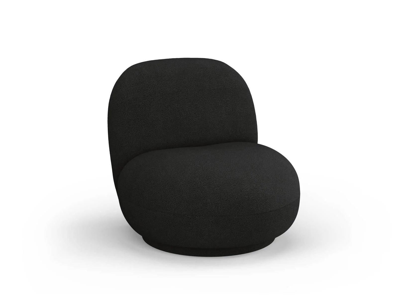 Draaibare fauteuil Chuck bouclé