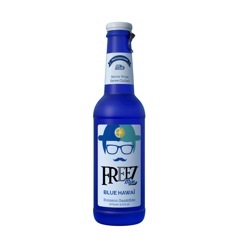 Boisson gazeuse Freez Blue Hawaï fruits exotiques 27,5cl