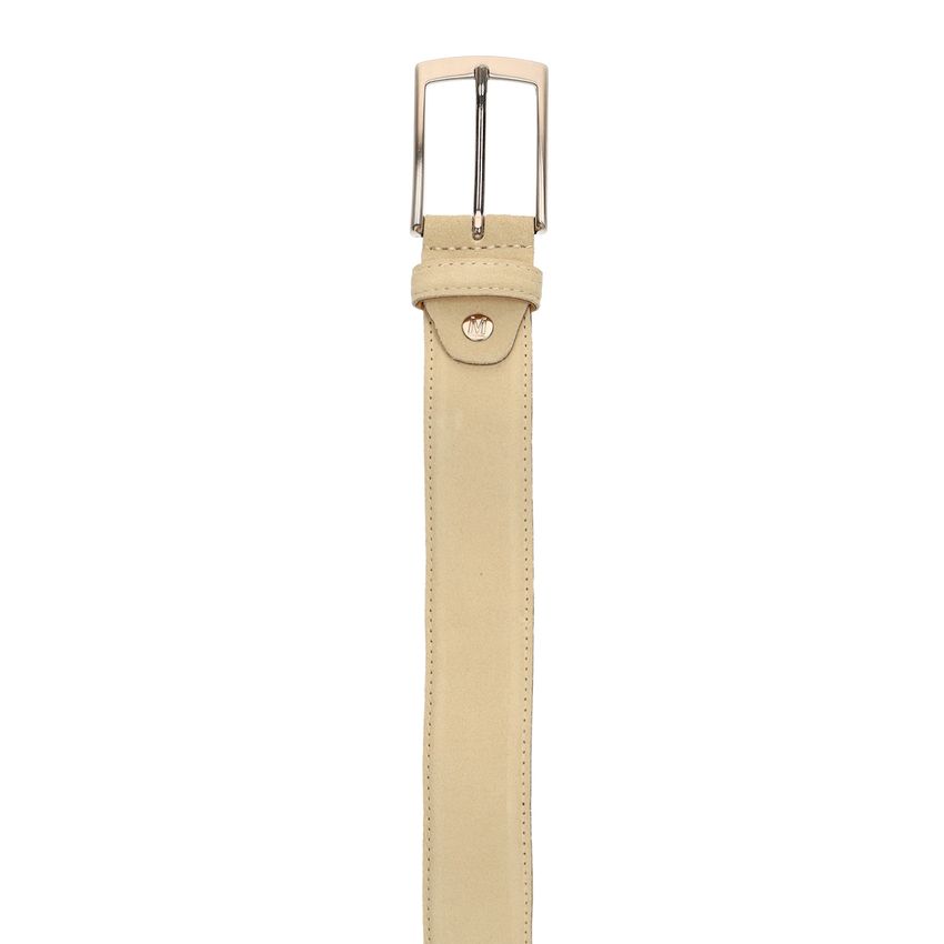 Manfield Beige suède riem