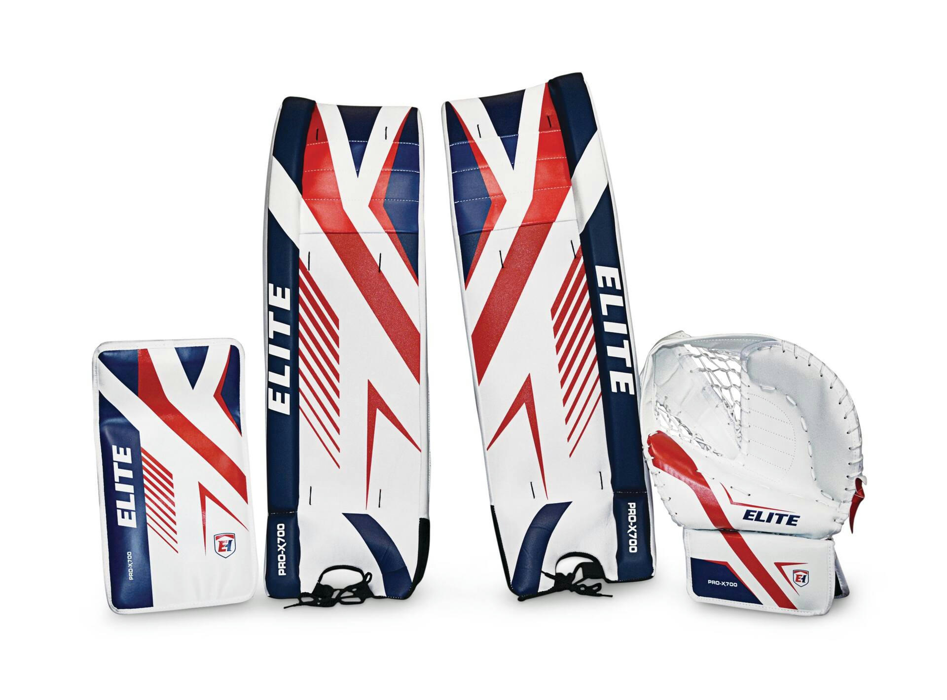Elite Hockey Vasilevskiy PRO-X700 Street Hockey Goalie Leg Pads/Glove/Blocker Set, Left, Assorted Sizes