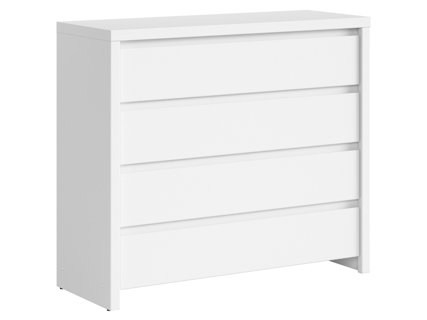 Komoda Kaspian 105 cm z 4 szufladami biała