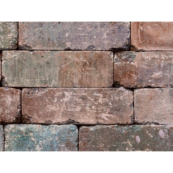 Mauerstein, Beton, braun/bunt, LxBxH: 30 x 15 x 12,5 cm