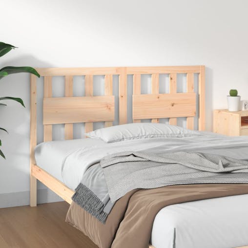 NNEVL Bed Headboard 140.5x4x100 cm Solid Wood Pine