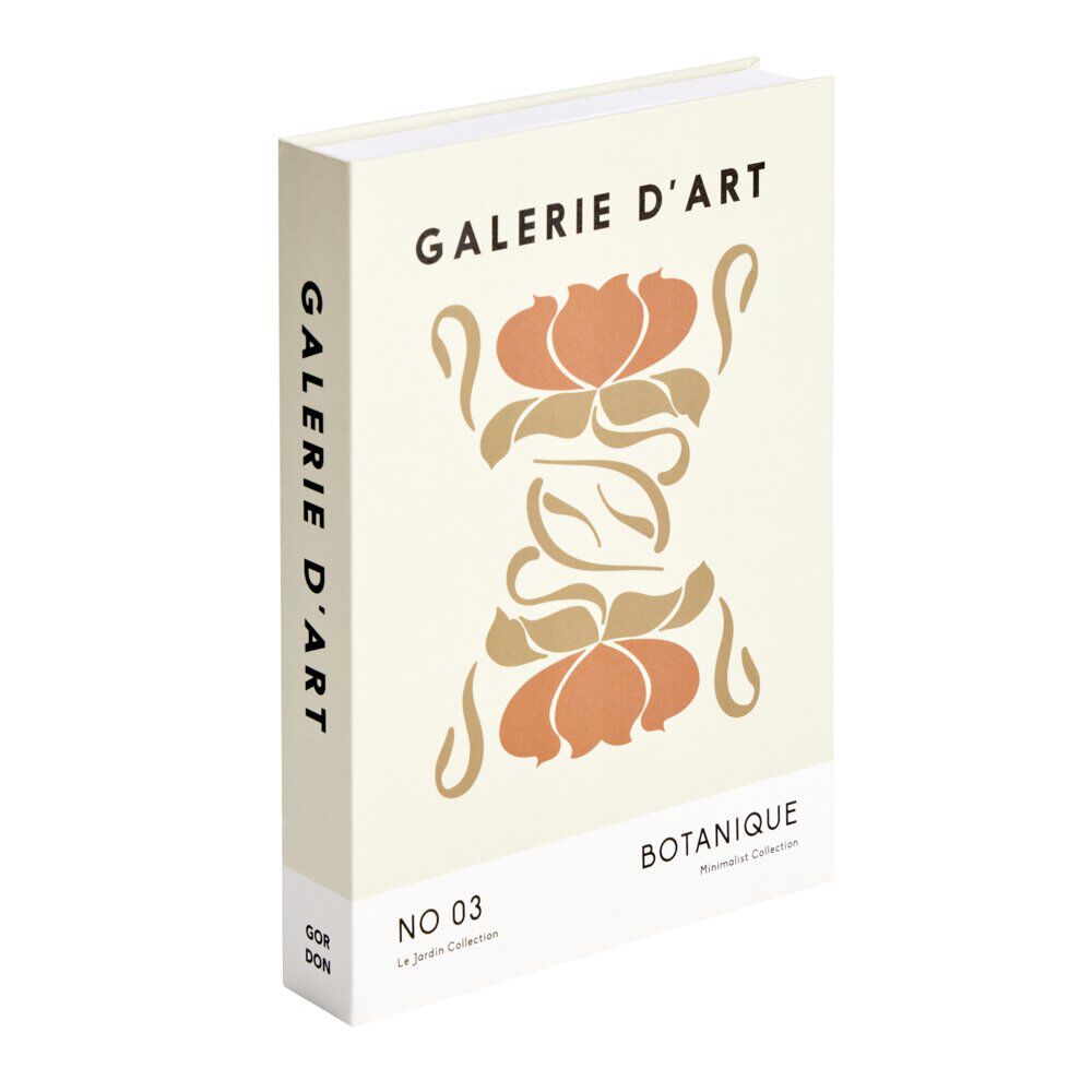 BoÎte de rangement forme livre déco Galerie d'art 25x18xép3,7cm (2 modèles)