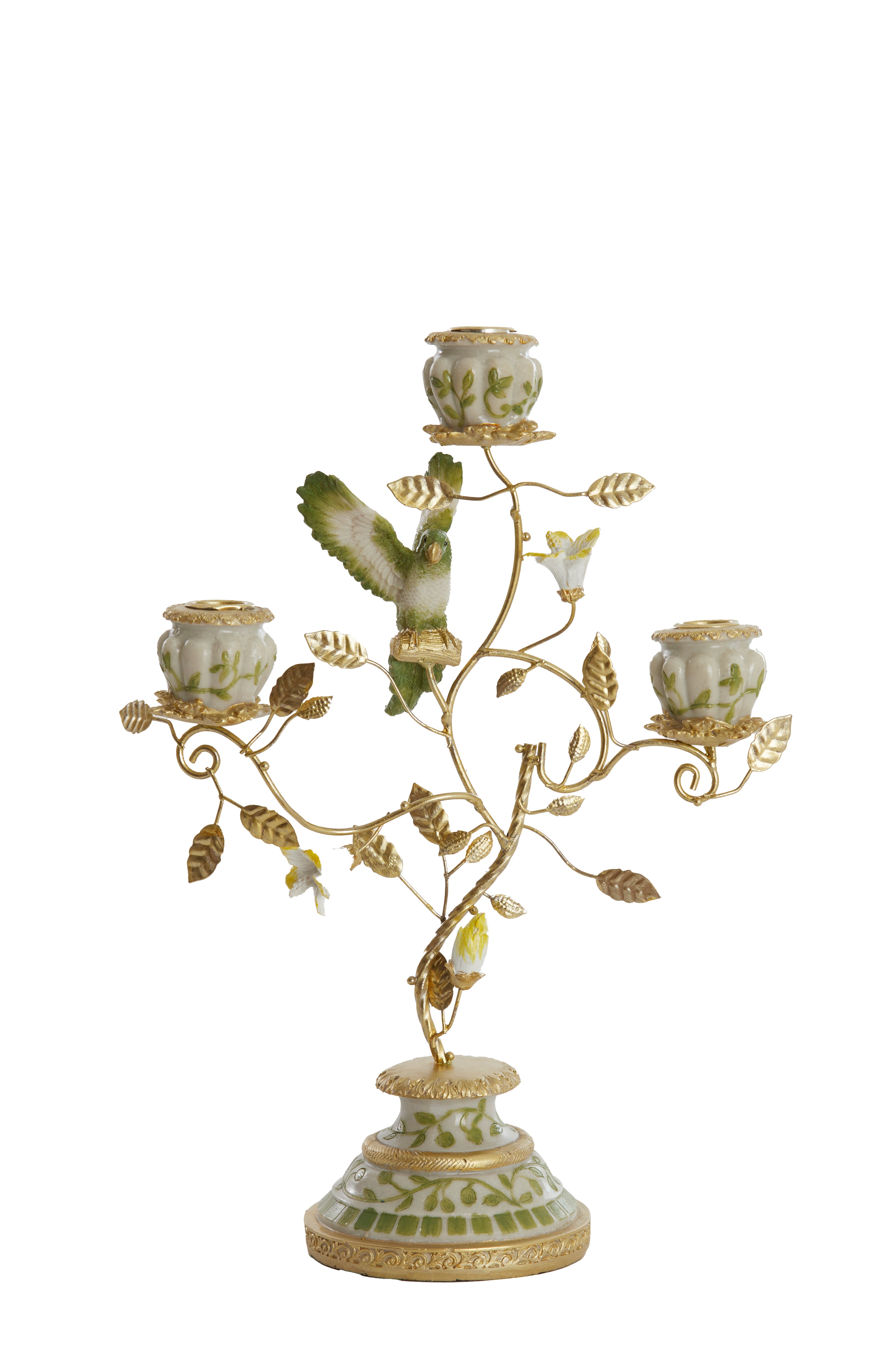Light & Living kandelaar PARROT - 26x13x37cm - wit