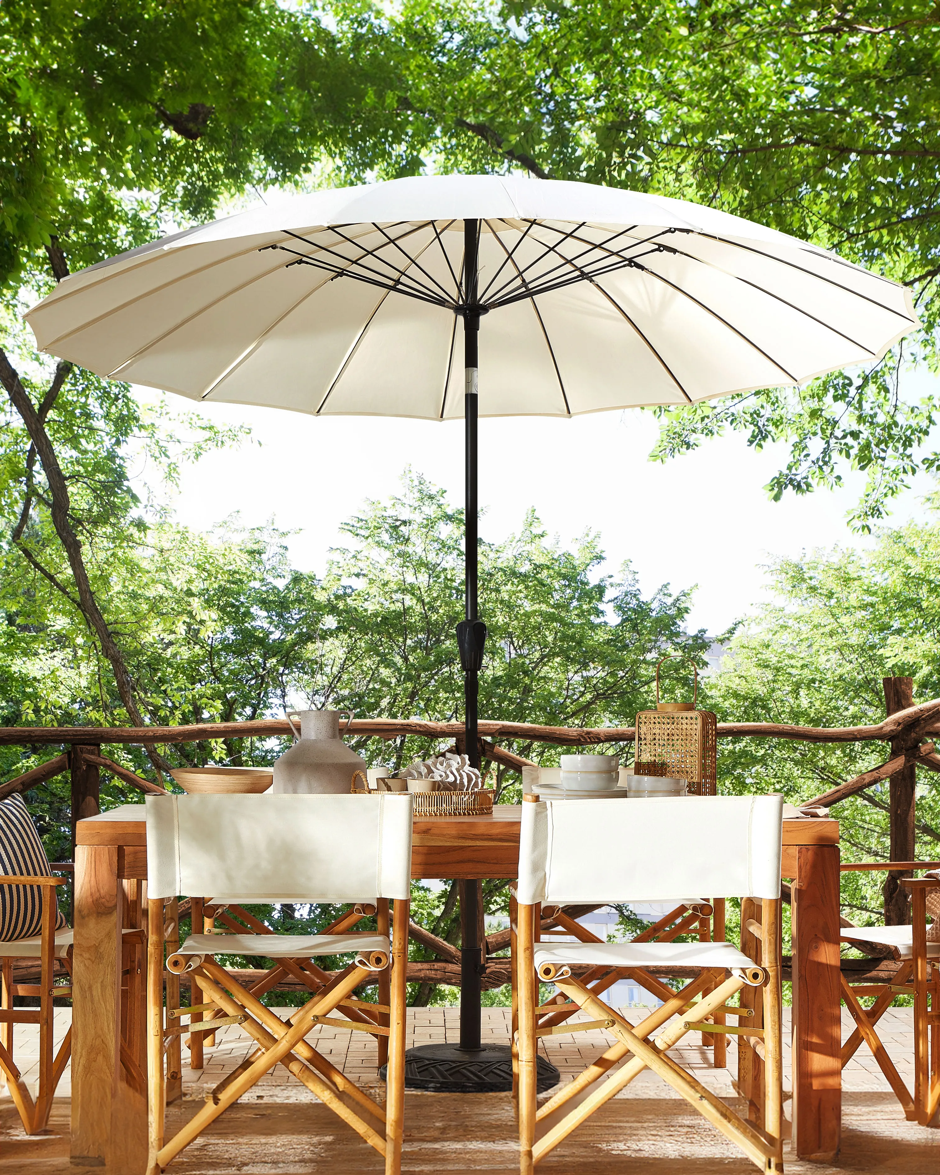 Market Parasol 255 cm BAIA Light Beige