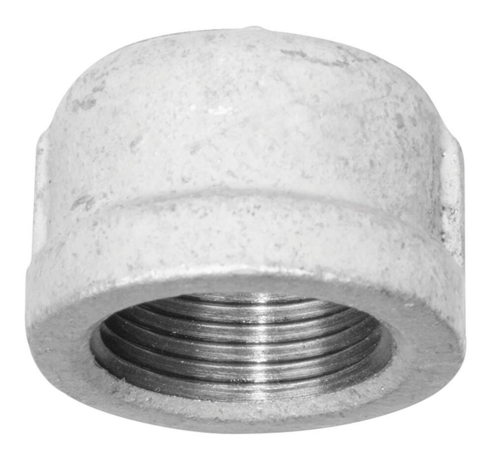 Aqua-Dynamic Galvanized Iron Fitting Cap, Female Pipe Thread, 3/4-in