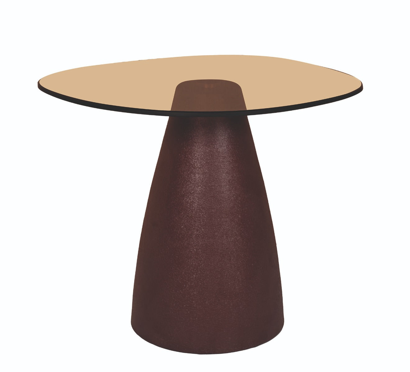 Brix bijzettafel Mylon Burgundy - 50cm - bruin