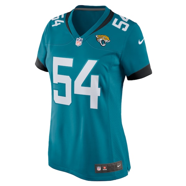 DJ Coleman Jacksonville Jaguars Nike Women's  Game Jersey -  Teal