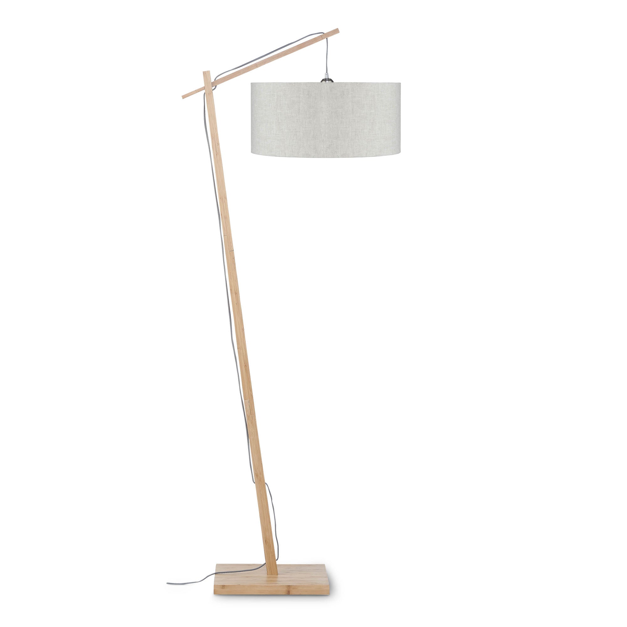 GOOD&MOJO vloerlamp Andes - bruin - Ø47cm