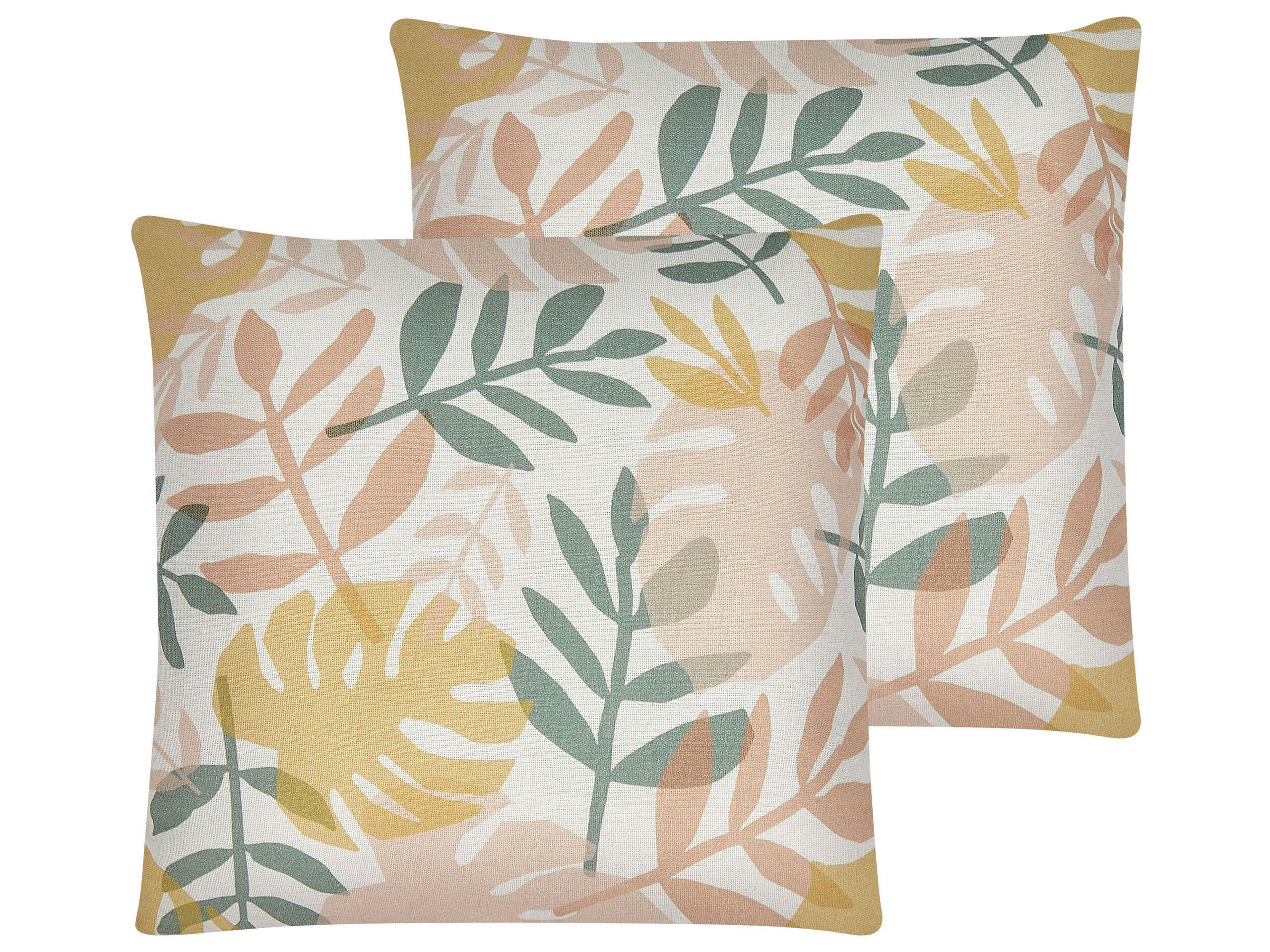 ILEX - Lot de 2 coussin décoratifs en tissu multicolore 45x12cm