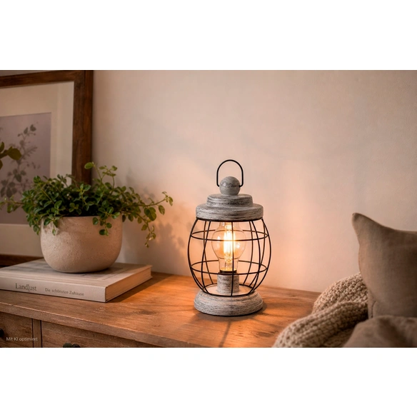 Tischleuchte »BAMPTON«, stahl, holz