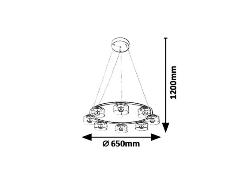 Lampa wisząca LED 40W LORELL 5390 Rabalux