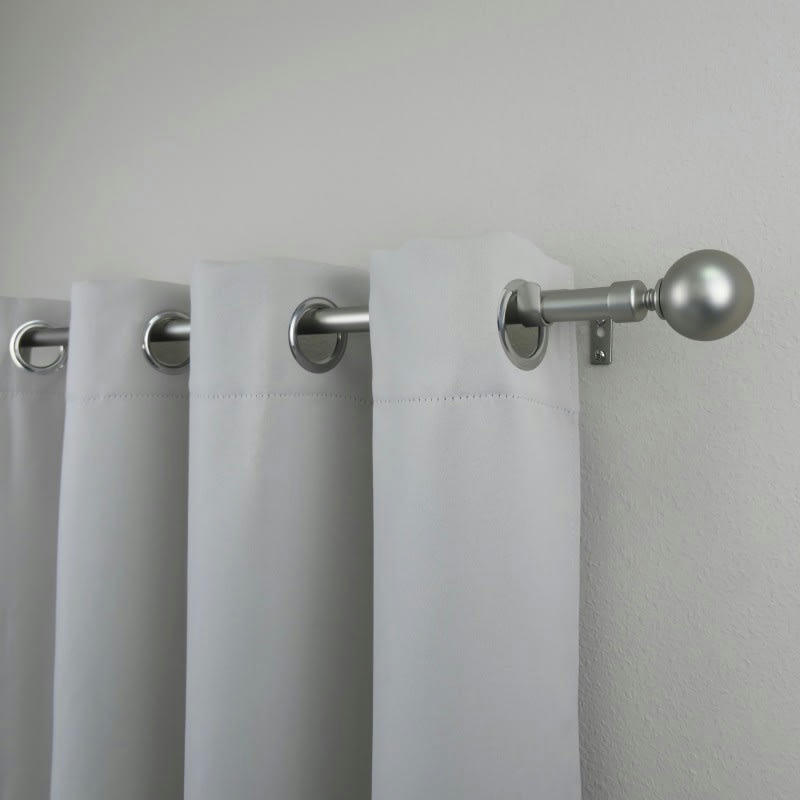 SPHÈRE - - Kit tringle extensible ø 16/19 165 à 310 cm - Nickel mat