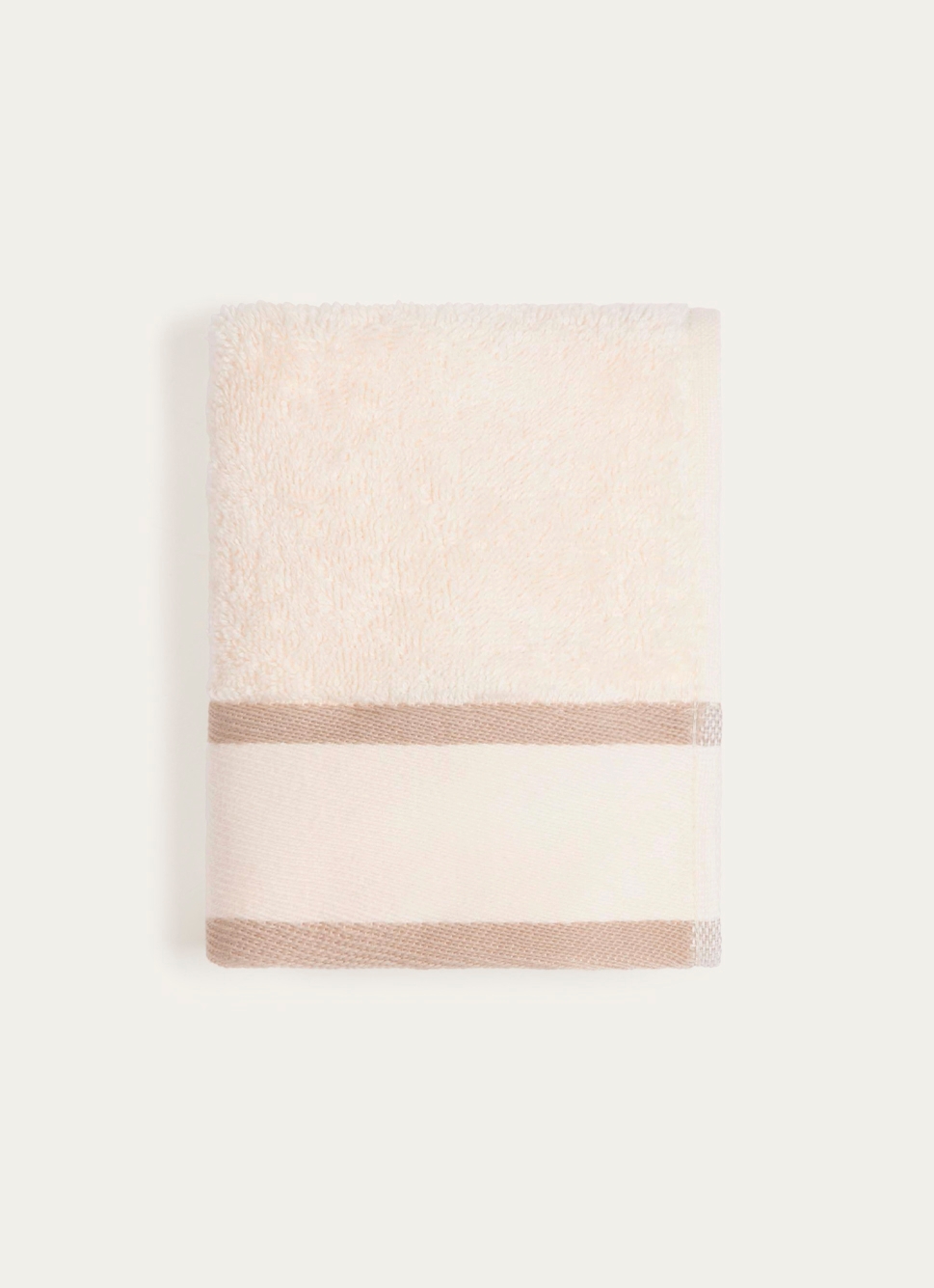 SERVIETTE INVITÉ UNIE à LARGE BORDURE ARTHUR ÉCRU