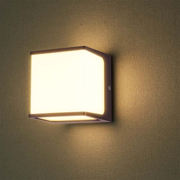 Kinkiet zewnętrzny VT-708 4000K brązowy LED 1x8W 800lm IP65 V-TAC