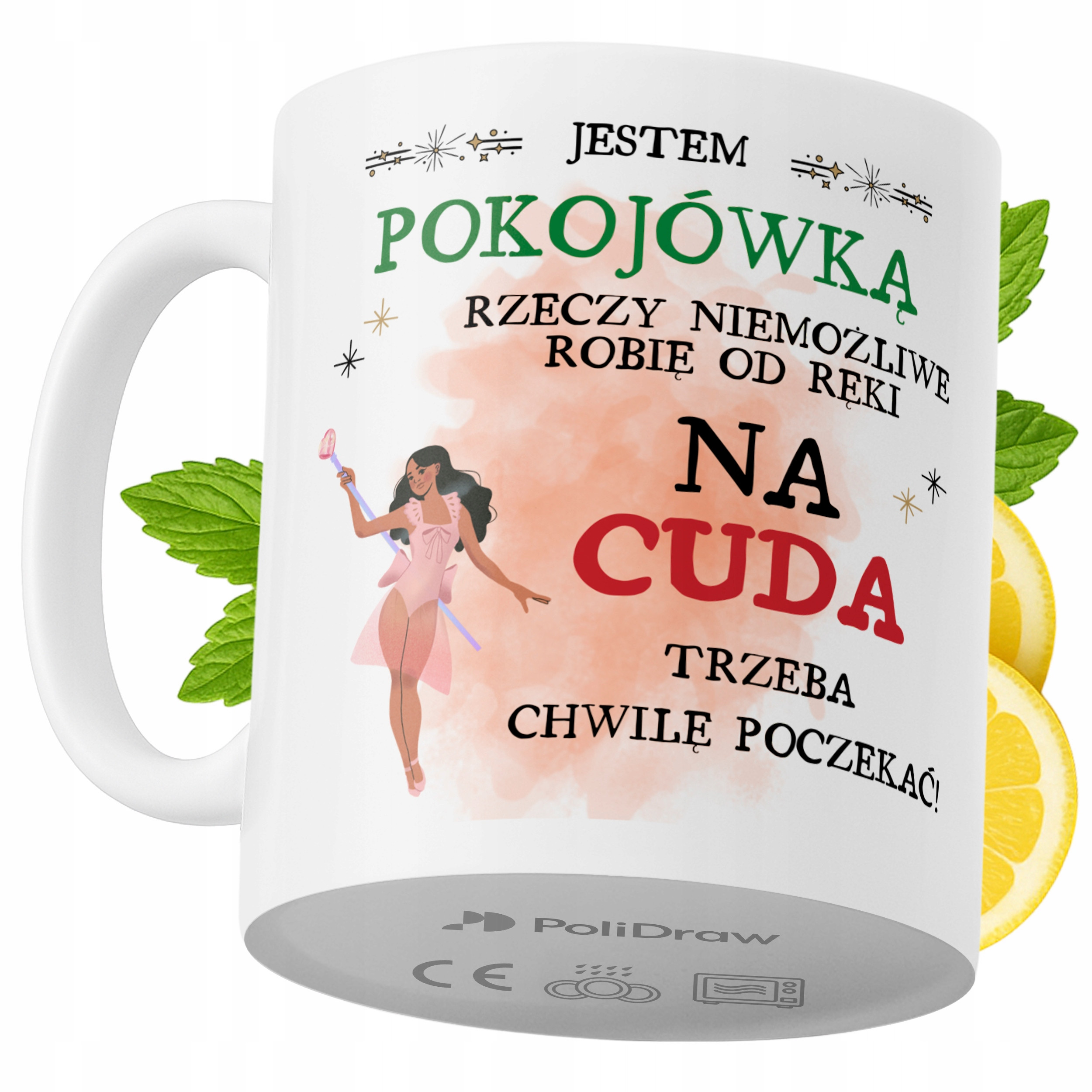 Kubek Dla Pokojówki na Prezent z Nadrukiem ze Zdjęciem 330 ml PoliDraw