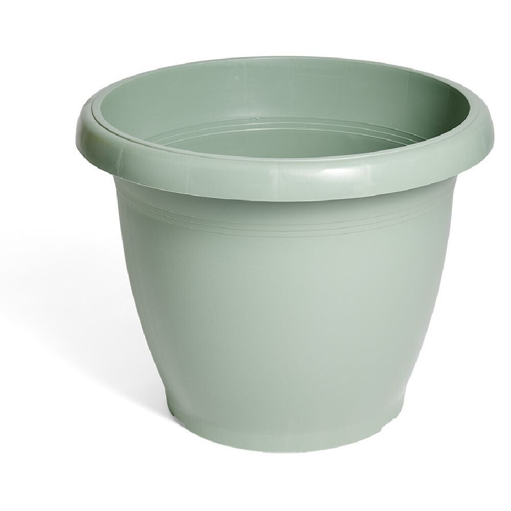 Cache pot rond 110L plastique vert laurier Ø68xH53cm