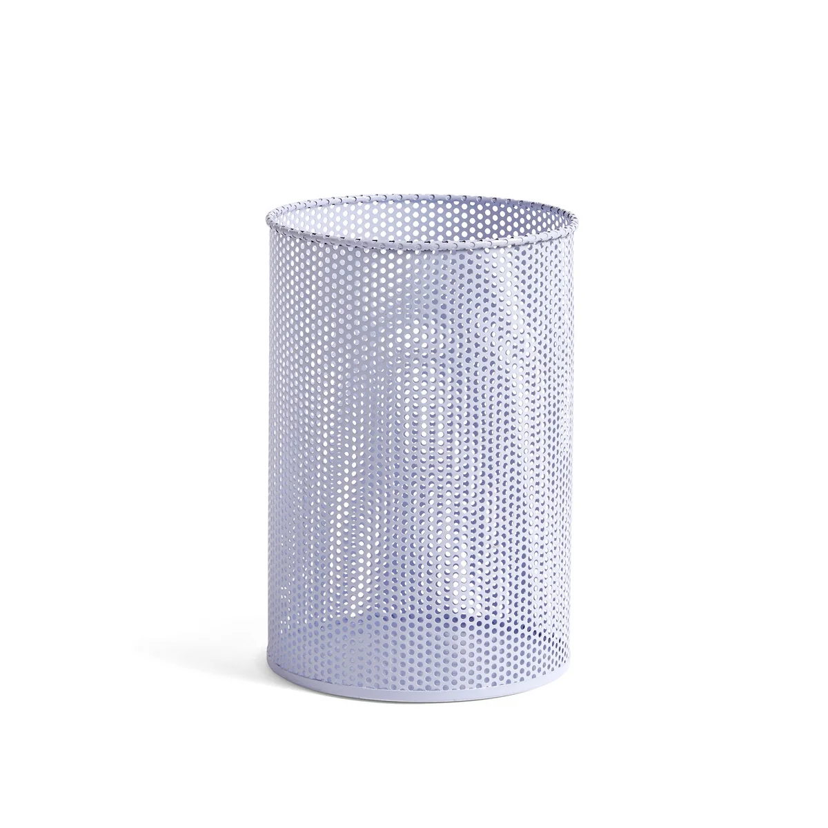 HAY - Perforated Bin L, Ø 30,5 x H 44 cm, hellgrau