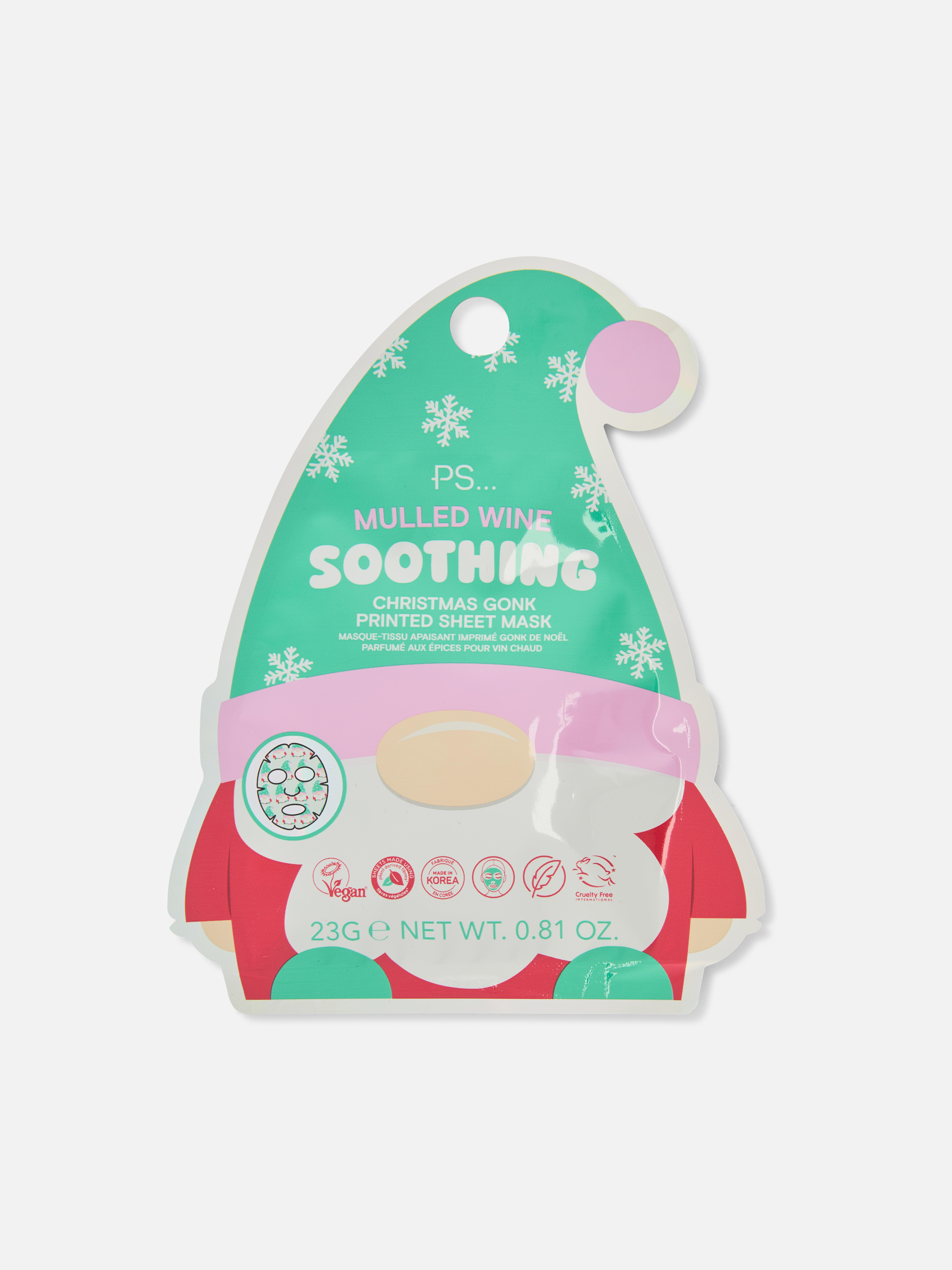 PS... Christmas Gnome Sheet Mask