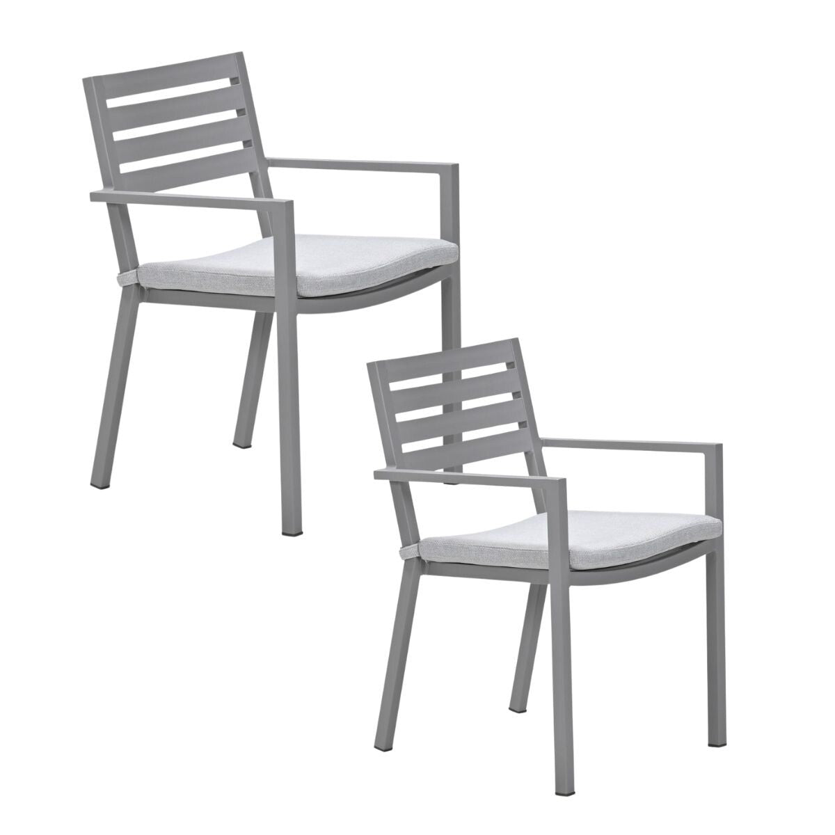 Garden Impressions tuinstoel Amarillo taupe - 2 stuks