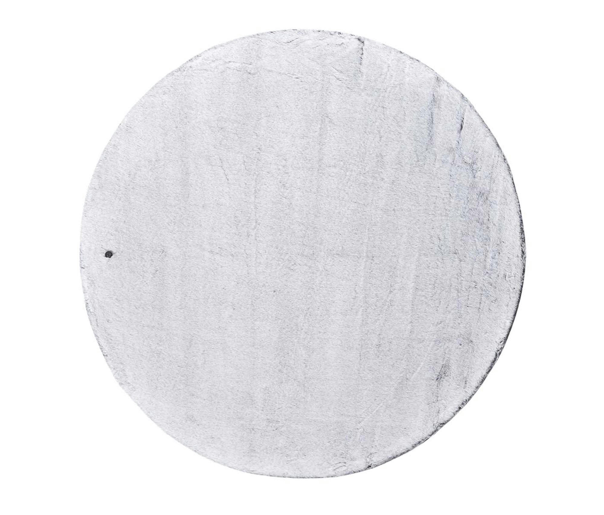 FURRY - Tapis doux et épais en fausse fourrure Argent D180