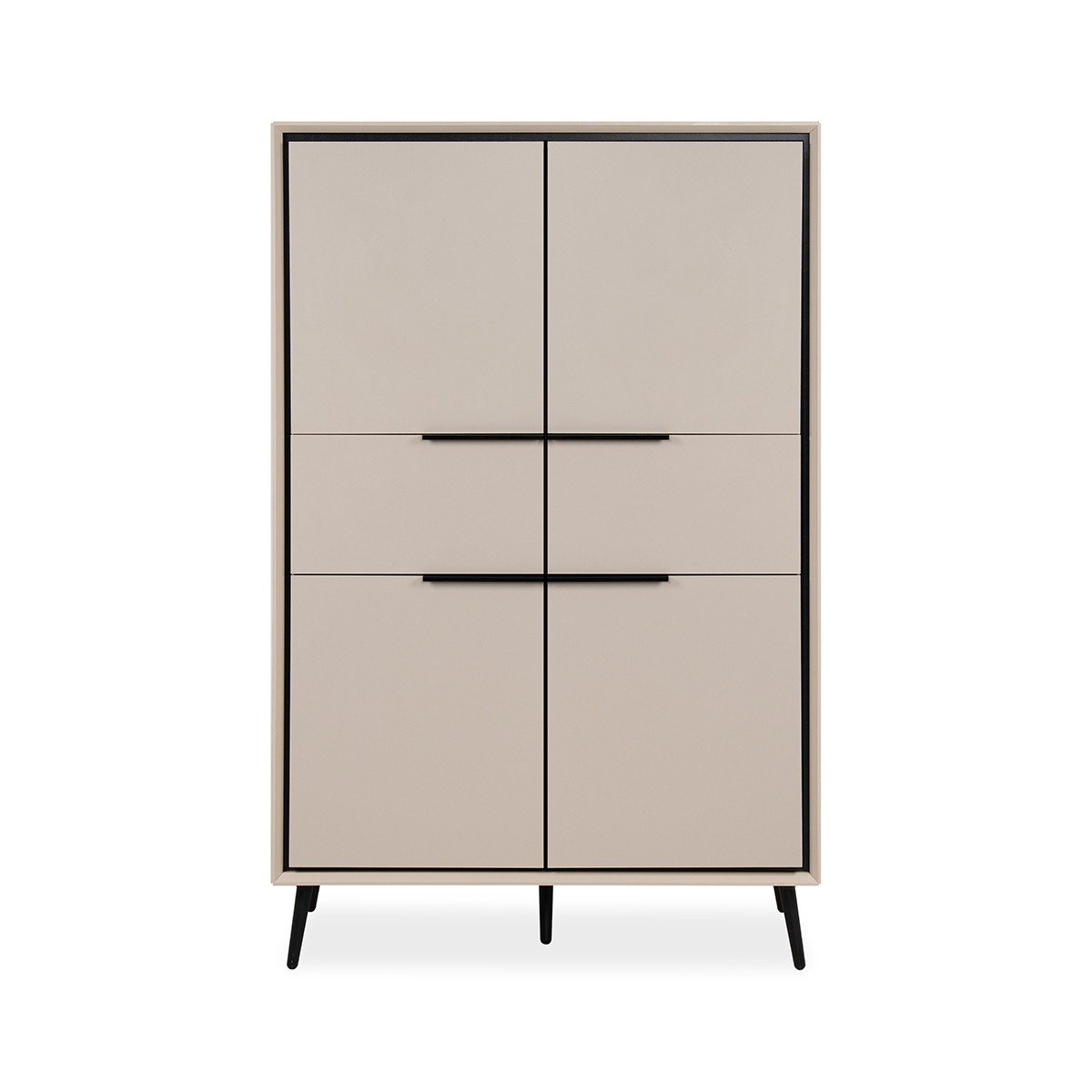 Calicosy - Buffetkast Arona - 90 cm - Taupe   Zwart