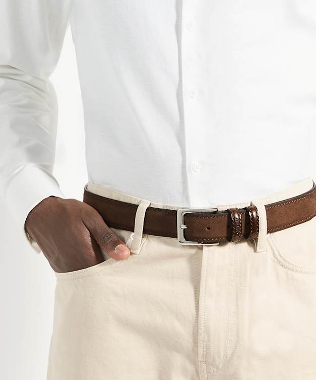 Overturn Brown - Suede Belt