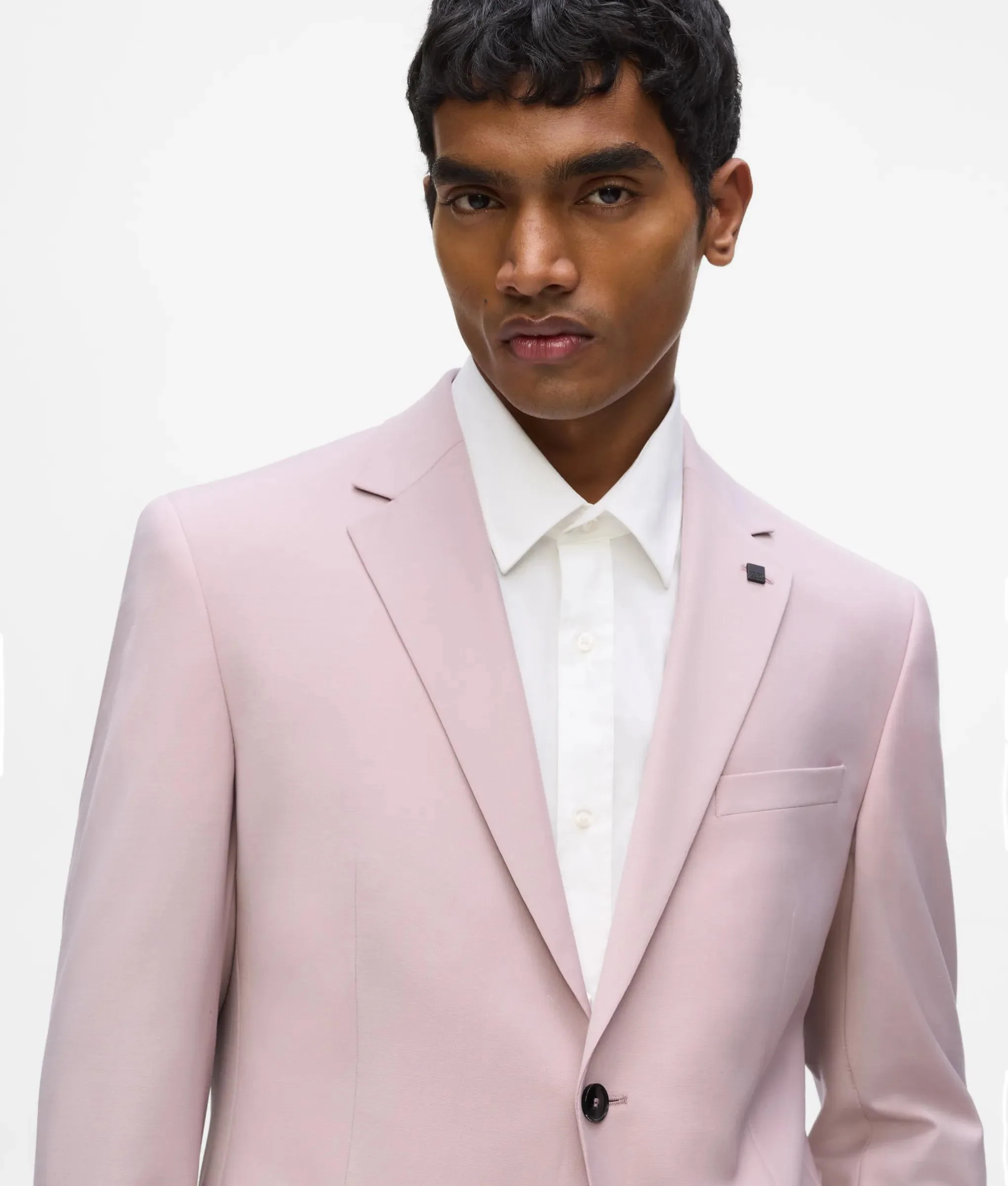 Blazer slim à simple boutonnage